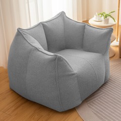 Single/Loveseat Giant Bean Bag Chair Comfy Lounge Lazy Floor Sofa for Adults