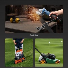 NEW Lawn Mower Blade Sharpener 15°-45° Adjustable Lawnmower Blade Sharpener US
