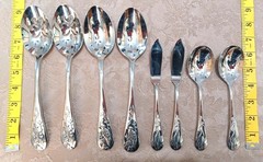 Asian Bird Reed & Barton 8 Serving Utensils 18/10 Stainless Flatware Vietnam