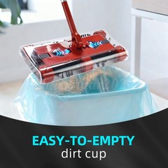 4000 RPM Swivel Sweeper Cordless Vacuum Lightweight 360 Swivel Rechargeable Quad