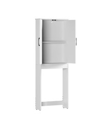 Ardent Over Toilet Storage Cabinet White Bathroom Space Saver Shelf
