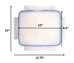 Snapware Replacement Airtight Rectangle Snap On Lid 8.5″x10″ Transparent NEW