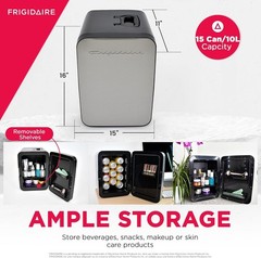 Frigidaire Portable 10L, 15-can Mini Fridge Stainless Steel EFMIS183-B-SS