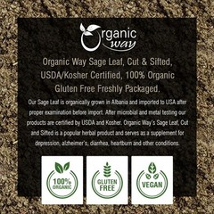 Organic Sage Leaf (Cut & Sifted)