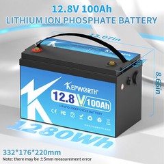 12V 100AH Lithium Battery LiFePO4 BMS 15000 Deep Cycle RV Trolling Motor Marine