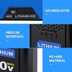 1~2PACK For Kobalt 40v MAX 8.0 Ah Extended Run Li-Ion Battery KB440-03 KB540-06