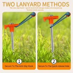 16 Pack Tent Stakes, Galvanized Non-Rust Camping Tent Pegs, 7.1 Inch Heavy Du…