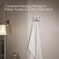 27411-SN Riff® Double Robe Hook, Vibrant Polished Nickel