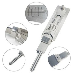 Hook & Pickup Tool Kit 2 in 1 Portable Lock Picking Set Ergonomic Handle USA