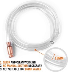 1pcs Self Priming Jiggler Transfer Fuel Water Oil Paint Copper Siphon Hose Pump