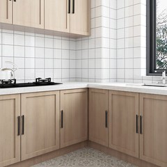 Matte Black Square Modern Cabinet Handles Pulls Kitchen Drawer Stainless Steel