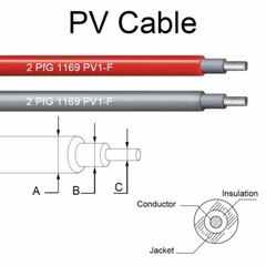 1 Pair Black+Red Solar Panel Extension Cable Wire Solar Connectors 10 AWG Gauge