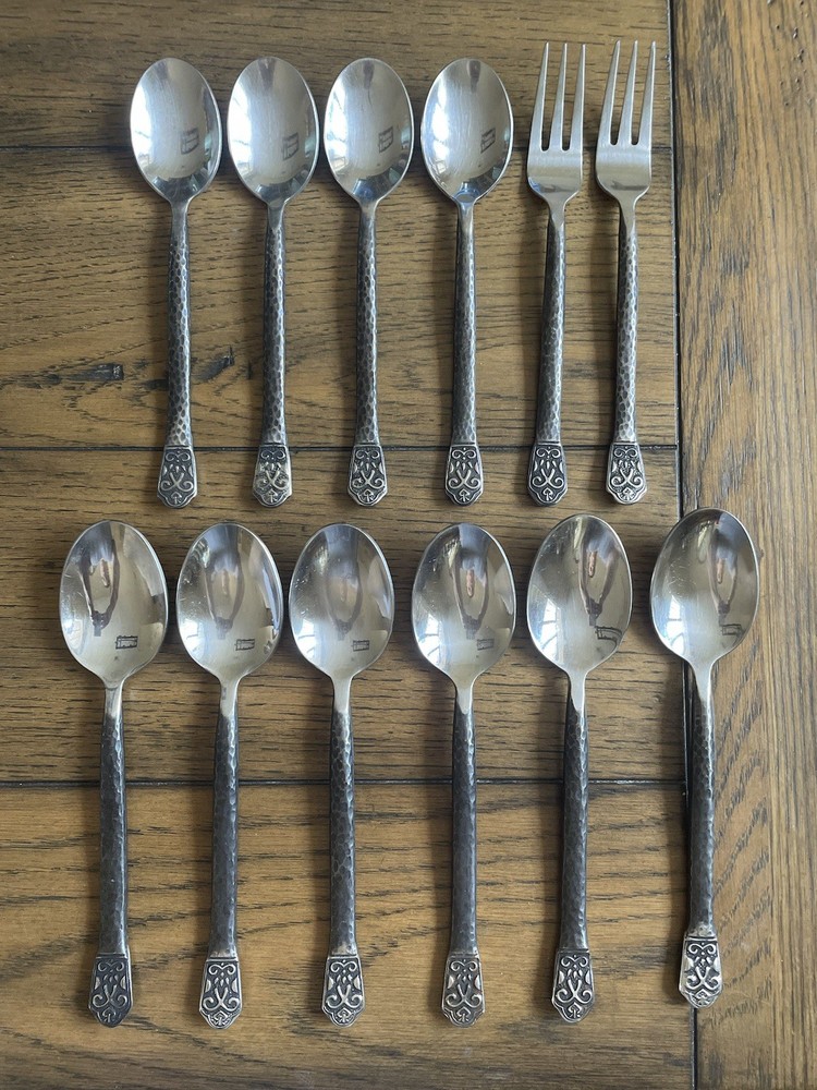 Gourmet Settings AVALON BARCELONA Mixed Set Spoon Salad Fork Set Of 12