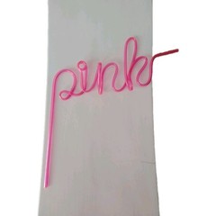 Victorias Secret PINK Stylized Sippy Straw Extremely Rare Not Available 2 Public