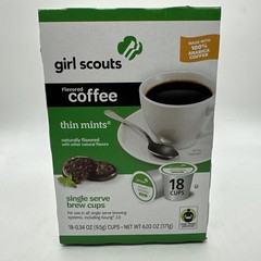Girl Scouts Thin Mints ORIGINAL Keurig Single Coffee Cups BB 2021 Discontinued