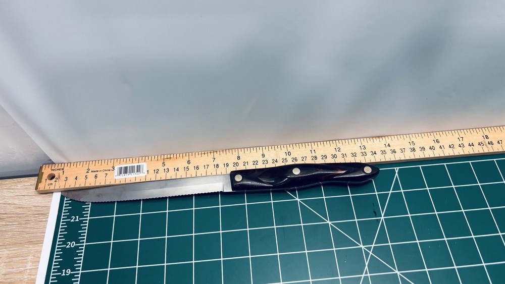 Cutco Serrated Utility Knife Vintage USA 6.5in Blade Needs Repair