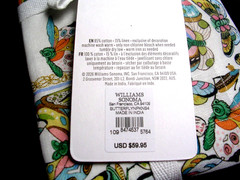 WILLIAMS SONOMA PAPILLON BUTTERFLY NAPKINS SET OF FOUR 85 COTTON 15 LINEN NWTAGS