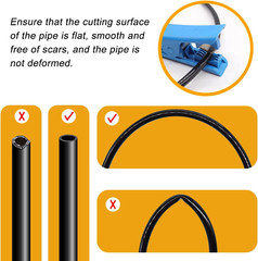 Air Line Tubing Kit,1/4″ Air Hose,1/4″ (6.35MM) OD 32.8FT Polyurethane PU Air Ho