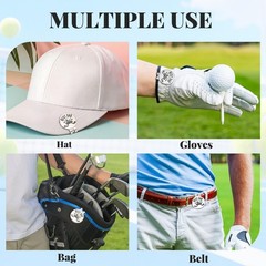 Wavyknot Best Dad by Par Gift Golf Ball Markers, Marker Hat as shown