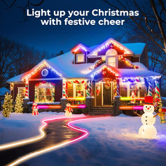 50FT LED Neon Rope Lights, Flexible Led Rope Lights Control with App/Remote, IP6