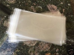 200 Clear Resealable Reclosable Self Adhesive Seal Lip & Tape Poly Cello Bags