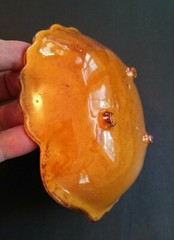 Vintage MCM California Pottery Drip-Glazed Candy Dish (Nuts/Soap/Trinkets) USA