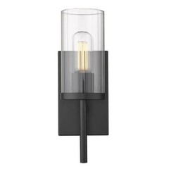 Golden Lighting Winslett 4.875 in. 1-Light Matte Black Sconce