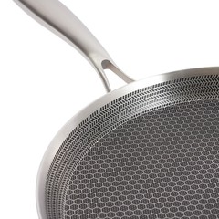 11in Stainless Steel Crepe Pan Pancake Pan Non Stick Cooking Pan For Kitchen