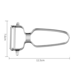 Classic Swiss Peeler, Carbon Steel Blade, Stainless Steel Handle