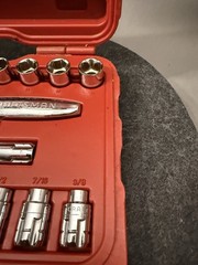 CRAFTSMAN 29308 20pc Metric SAE Ratchet Thru Socket SET. USED ONCE Or TWICE.