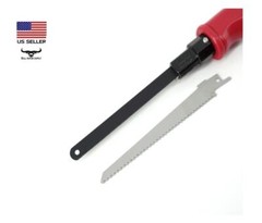 2-in-1 Multi Jab Saw Comfort Grip Handle Fits Reciprocating & Hacksaw Blades