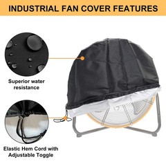 24in Outdoor Fan Cover Waterproof And Dustproof Fan Cover Heavy Duty Fan Cover