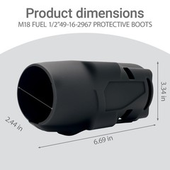 2967-20 & 2967-22 Impact Driver Rubber Protective Boot Cover Fit for Milwauke…