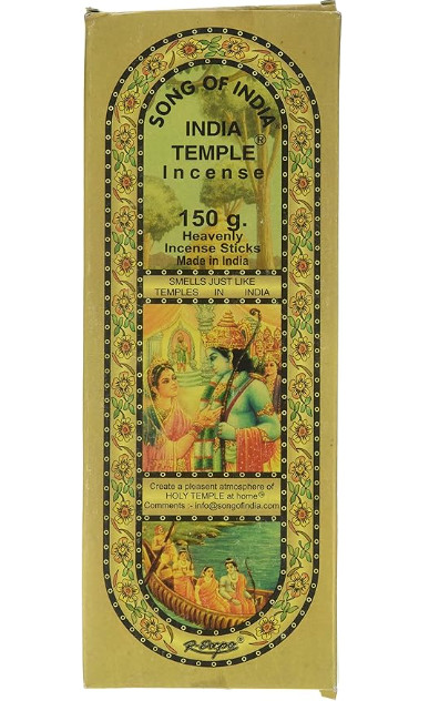 Song of India Incense Sticks: 150 Gram (120 Stick) XL Indian Temple Pack