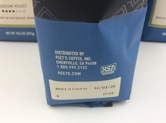 Peet’s Coffee DECAF Big Bang Medium Roast Ground Coffee, 10oz, 6/Bags, DEC/2026