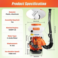 Backpack Gas Fogger Sprayer Blower Agricultural Mosquito Insecticide 7500r/min