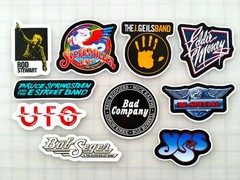Classic Rock Vinyl Sticker Lot (10 Stickers) SET 6 steve miller bad company yes