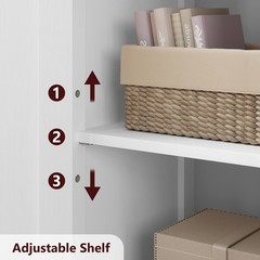 Kitchen Pantry Cabinet, Standing Cupboard,Storage Cabinet for Living Room, White