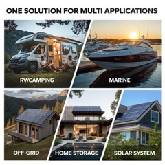 LiTime 12V 165Ah Smart Bluetooth Group31 LiFePO4 Lithium Battery For RV Marine