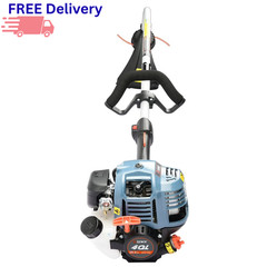 26.5cc 4-Cycle Gas String Trimmer 17″ Attachment Capable Weed Eater Curved Shaft