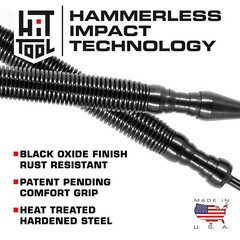 HIT Tool Door Hinge Punch & Steel Hammer Combination Hammerless Spring Tool