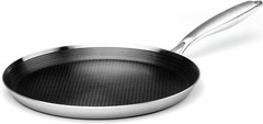 Stainless Steel Crepe Pan – 12 Inch Nonstick Crepe Pan, Stainless Steel Honey…
