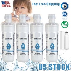 4-1Pack for LG LT1000P LT1000PC ADQ747935 Refrigerator Water Filter Replacement