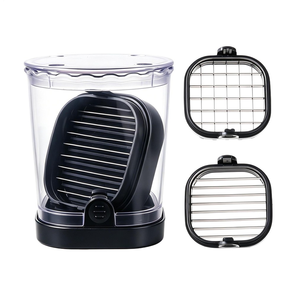 2 In 1 Banana Slicer Stainless Steel Vegetable Chopper Cup with Storage
