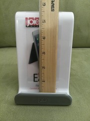 Joie Easel Stand, White with Gray Kitchen Phone/Tablet/Cookbook Holder