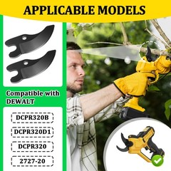2Pc N920015 REPLACEMENT PRUNER BLADES For Dewalt 20V Max Cordless Pruning Shears