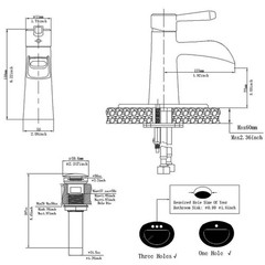BWE Waterfall Single Hole Single-Handle Low-Arc Bathroom Sink Faucet