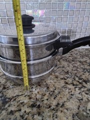 Saladmaster Double Boiler Steamer Saucepan Cook Pan Vapo Lid Salad Master