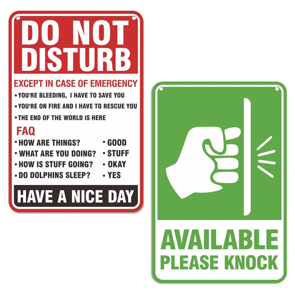 Do Not Disturb Door Hanger Sign, Available 7.5IN, Sign016