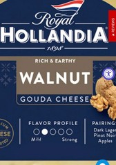 Whole Wheel Gouda Cheese W/Walnut 10lb Holandia Premium Quality